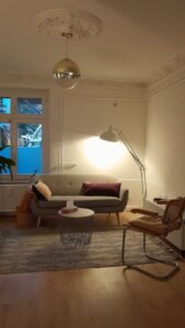 photo of inside the Hamburg Counselling practice room (portrait aspect)
