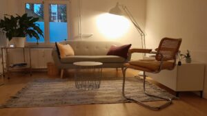 photo of inside the Hamburg Counselling practice room (landscape aspect)