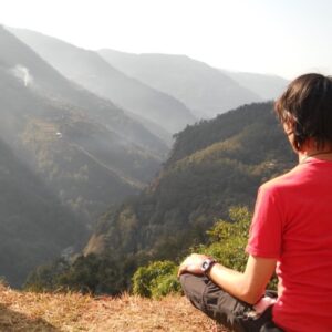 Anton meditating in Himalayas